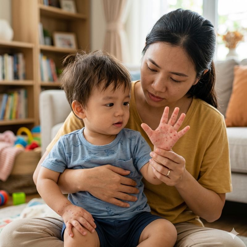 Dấu hiệu tay chân miệng ở trẻ nhỏ cha mẹ cần biết