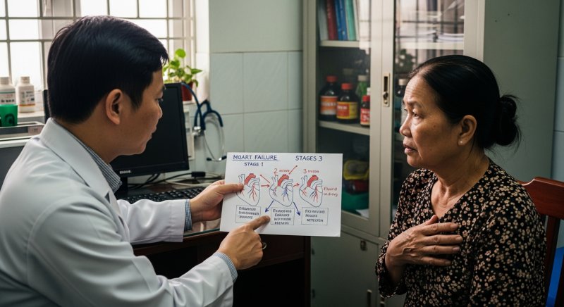 Suy tim độ 1, 2, 3, 4 là gì? Cách phân biệt mức độ suy tim