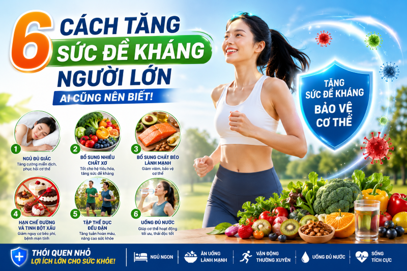 Top 6 Cách Tăng Sức Đề Kháng Tự Nhiên Giúp Cơ Thể Khỏe Mạnh