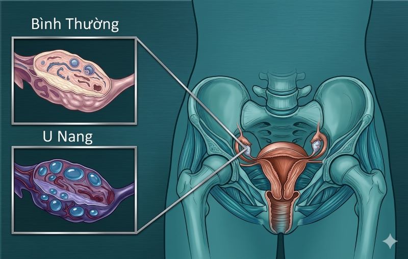 U nang buồng trứng là gì? Nguyên nhân, dấu hiệu và cách chẩn đoán chính xác