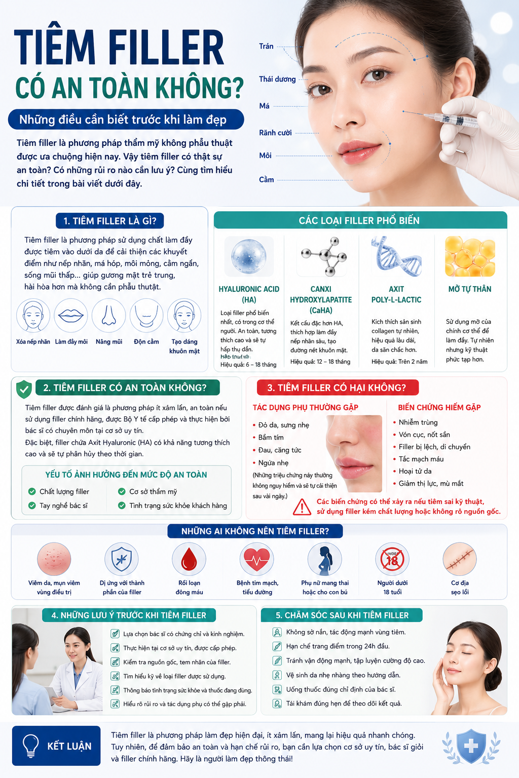 Tiêm Filler Có An Toàn Không? Những Điều Cần Biết Trước Khi Làm Đẹp