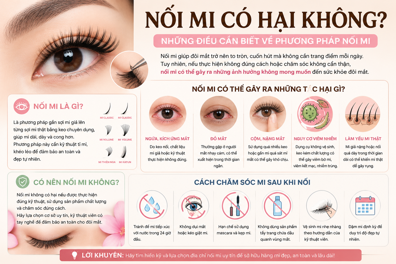 Nối Mi Có Hại Không? Những Điều Cần Biết Trước Khi Quyết Định Nối Mi