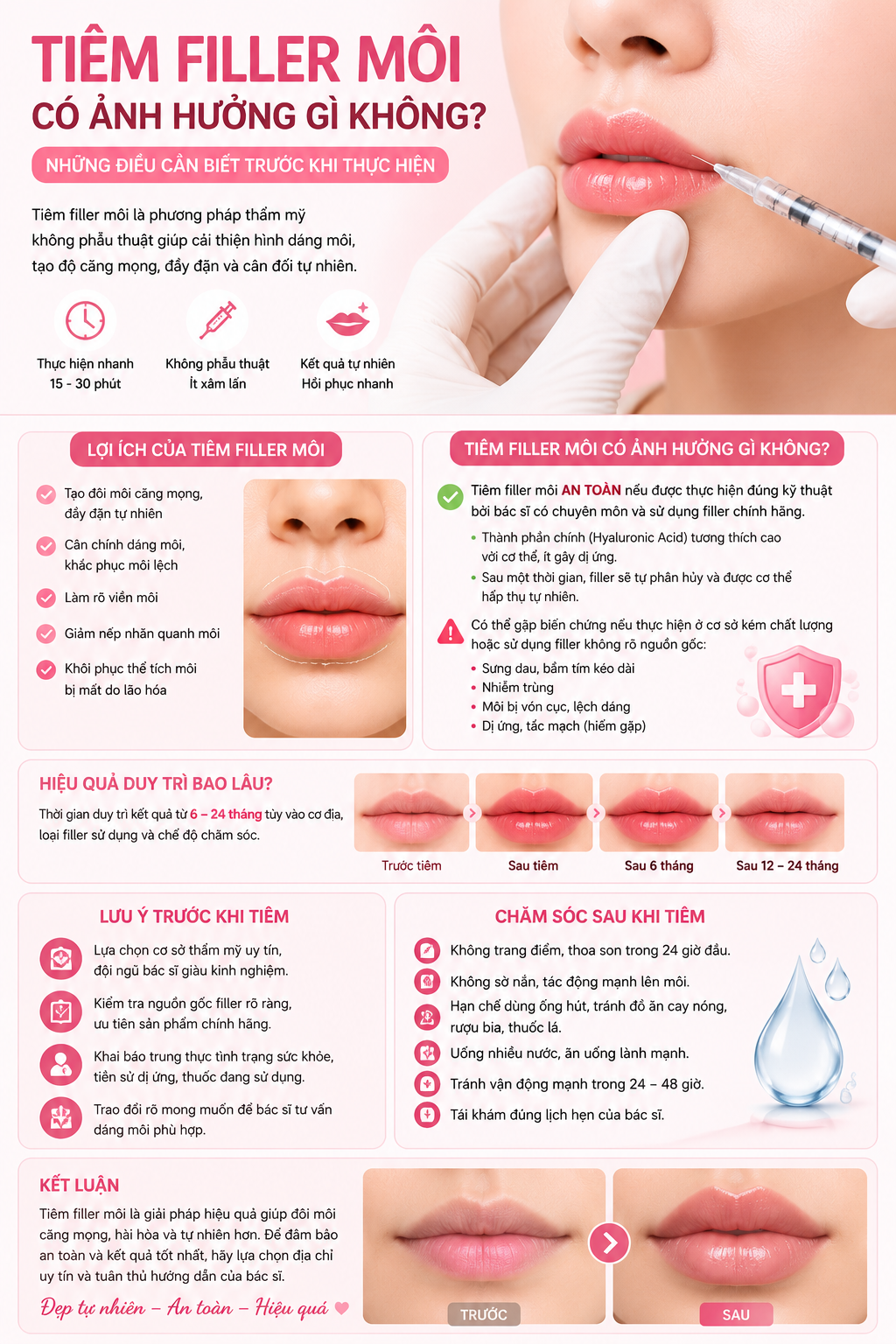 Tiêm Filler Môi Có Ảnh Hưởng Gì Không? Những Điều Cần Biết Trước Khi Thực Hiện