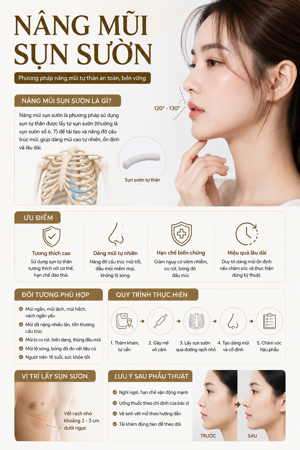 Nâng Mũi Sụn Sườn Là Gì? Những Điều Cần Biết Trước Khi Thực Hiện