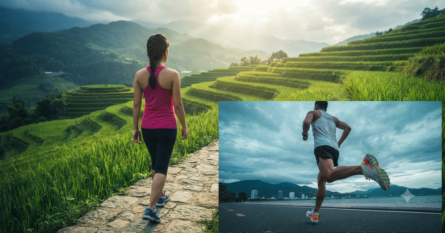 Đi bộ nhanh hay chạy bộ tốt hơn? Nên chọn hình thức nào để nâng cao sức khỏe?