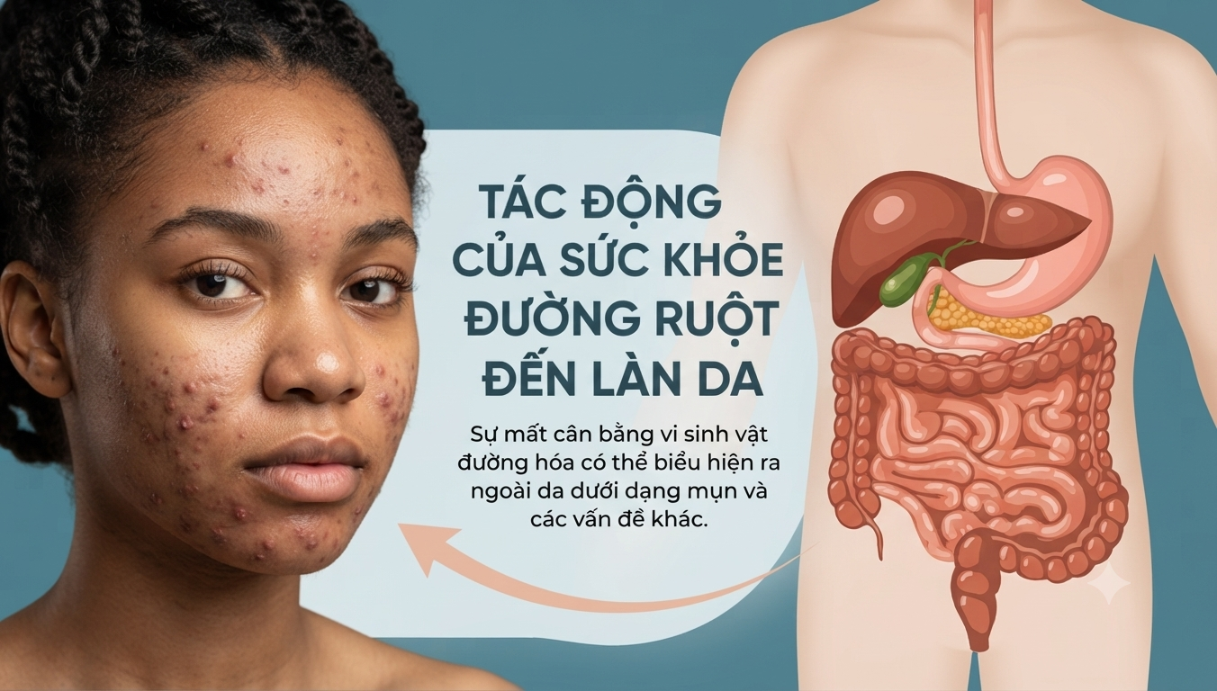 Da đẹp bắt đầu từ đường ruột? Sự thật về mối liên hệ giữa hệ tiêu hóa và làn da