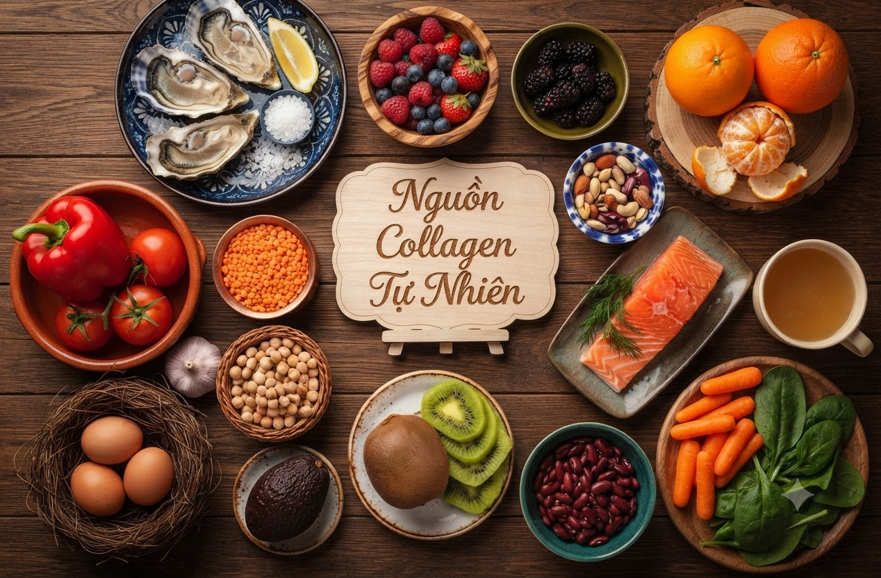 15 thực phẩm giúp tăng collagen tự nhiên, hỗ trợ da săn chắc và làm chậm lão hóa